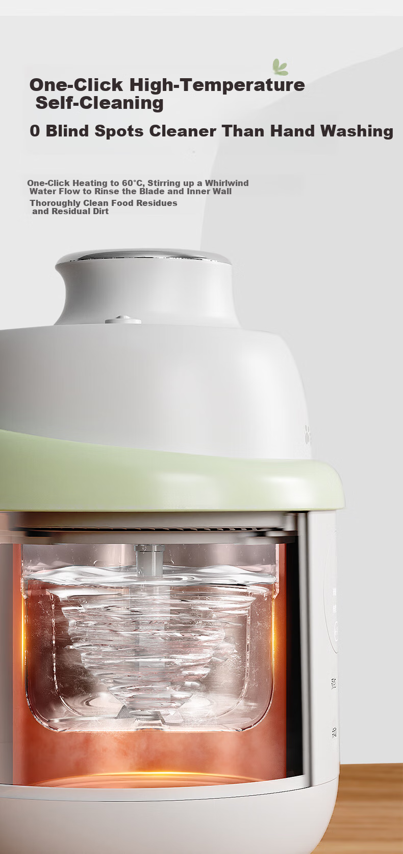 Bear Baby Food Processor Waterless Blending Steaming Cooking Multi-Function Age-Appropriate Puree Maker with Dual Cups 16