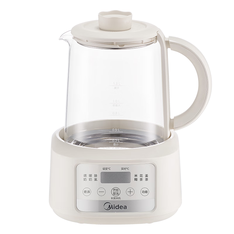 Midea Constant Temperature Kettle, Baby Formula Maker, Electric Water Boiler for Milk Preparation, Health Pot with Temperature Control, 1.3L Capacity