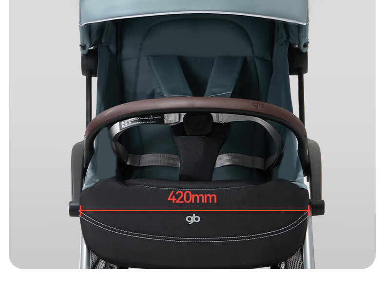 Gb Stroller, Lightweight, Can Sit And Lie Down, Portable, Wide, Baby Pushchair, Kunpeng D1801, Elegant Gray 5