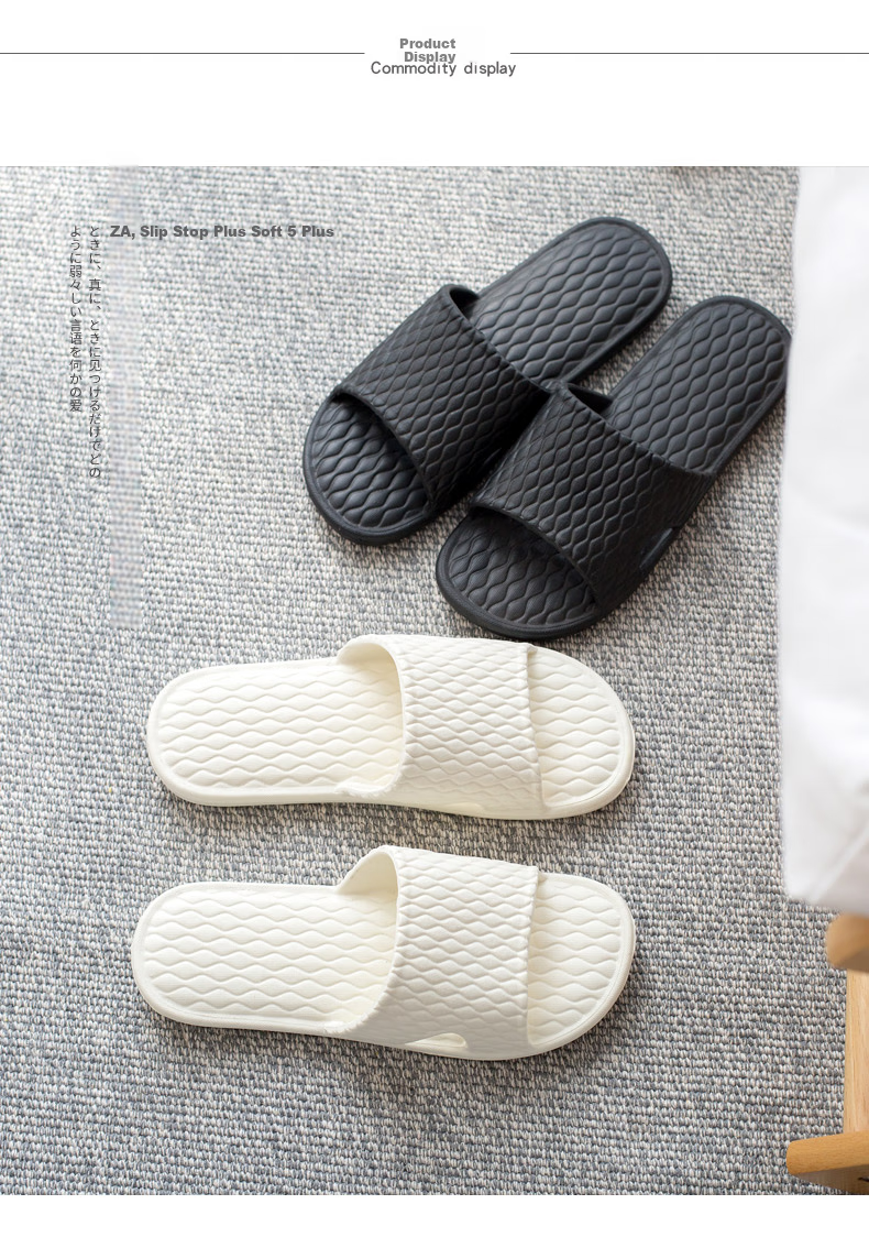 GUOLUOFEI Slippers for Men, Indoor Non-Slip Shower Bathroom Floor Flat Sole Couple Slippers for Women, Pink, Size 36-37 6