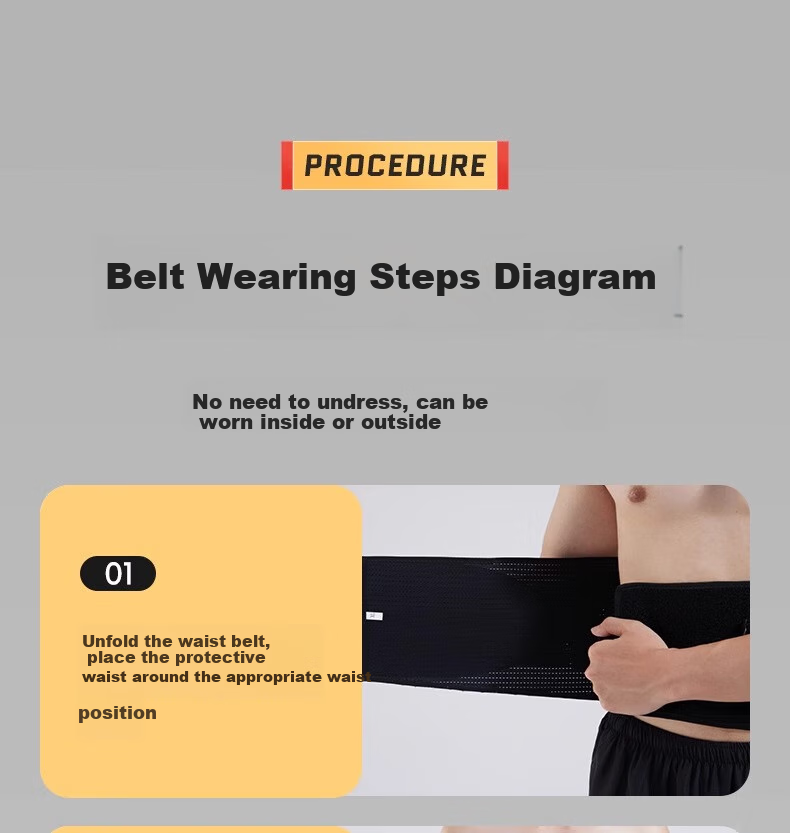 Li-Ning Back Support Belt for Men And Women, Sports Fitness Lumbar Disc Herniation Lumbar Muscle Strain Medical-Specific Warm Long-Sitting Support Waist Brace 25