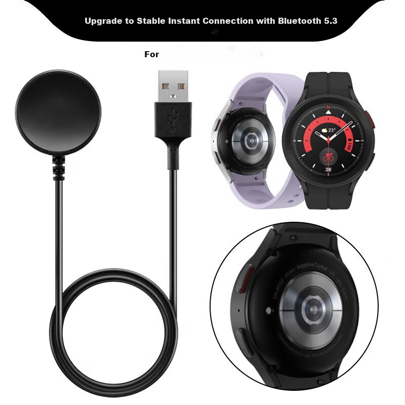 Baking Compatible with Samsung Watch Charging Cable, USB Charging Dock, Wireless Magnetic Charging Cable for Watch6/5pro/5/4/3/7ultra/Active2/1