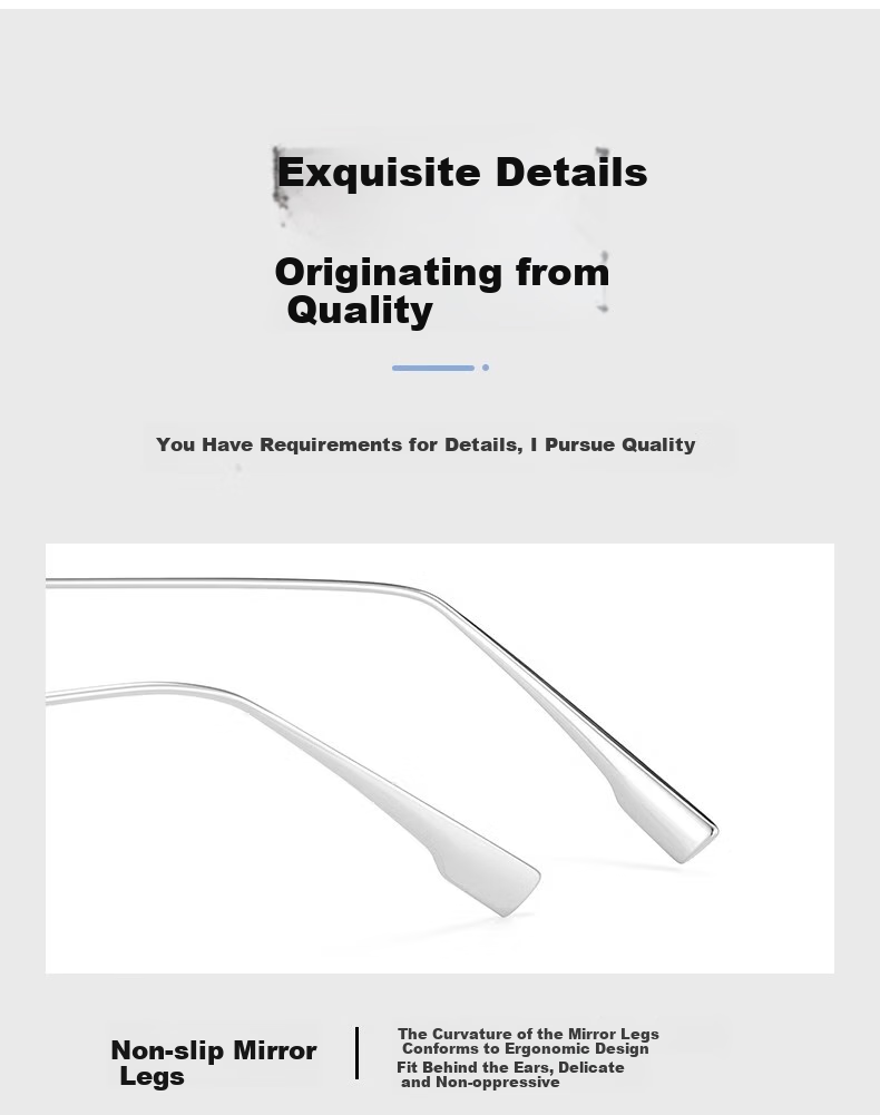Molake Frameless Imported Reading Glasses for Women, High-Quality Genuine Fashionable Anti-Blue Light Titanium Metal Rimless Eyeglasses for Middle-Aged And Elderly 16