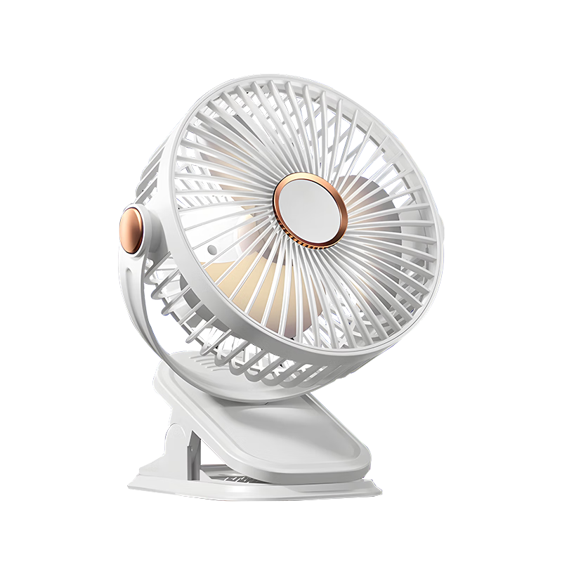 Befon Small Fan, Desktop Fan with USB, Quiet Mini Clip-On Fan for Dormitory, Bathroom, Office, 6-Inch Mini Tabletop Electric Fan, Baby White 0970