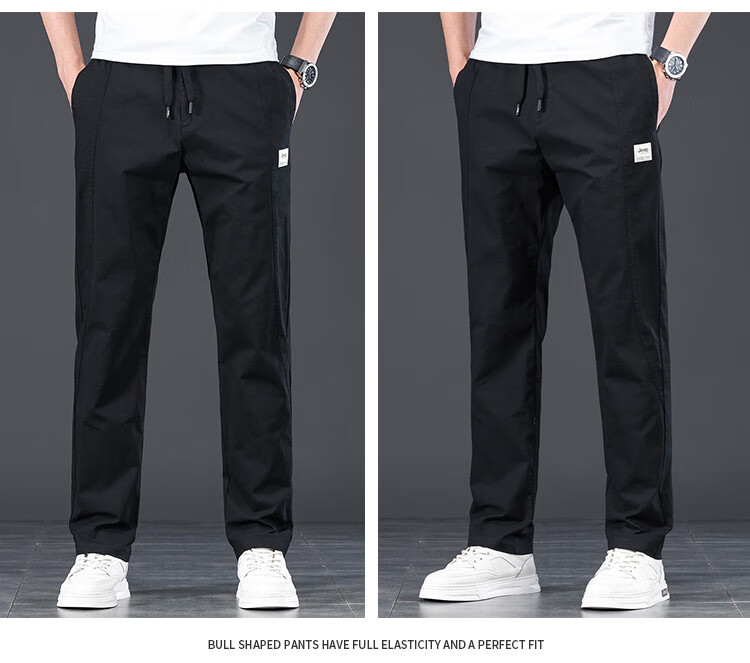 JEEP Comfortable And Simple Casual Pants for Men, 2026 Summer Fashion Versatile Straight-Leg Trousers, Commuter Long Pants for Me 17