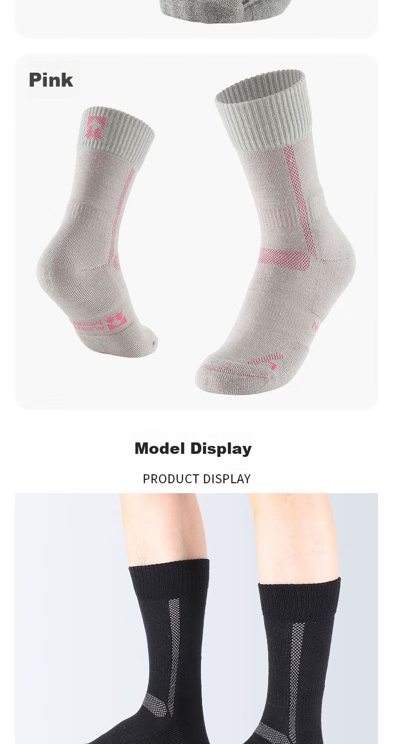 ALPINT MOUNTAIN Merino Wool Socks, Moisture-Wicking Professional Hiking Socks, Mountain Climbing Socks, Outdoor Socks, Athletic Merino Socks 5