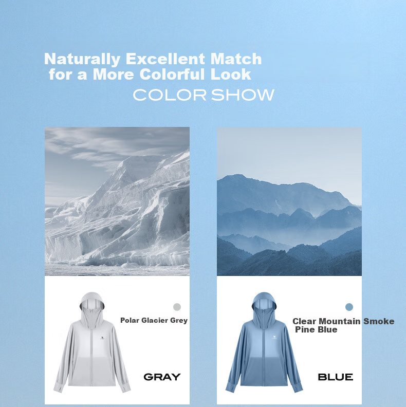 CAMEL Ice Mountain Sun Protection Shirt 2.0 Men's UPF100+ Original Yarn Ice-Cool Quick-Dry Stretch Skin Coat Summer M14BA03090 19