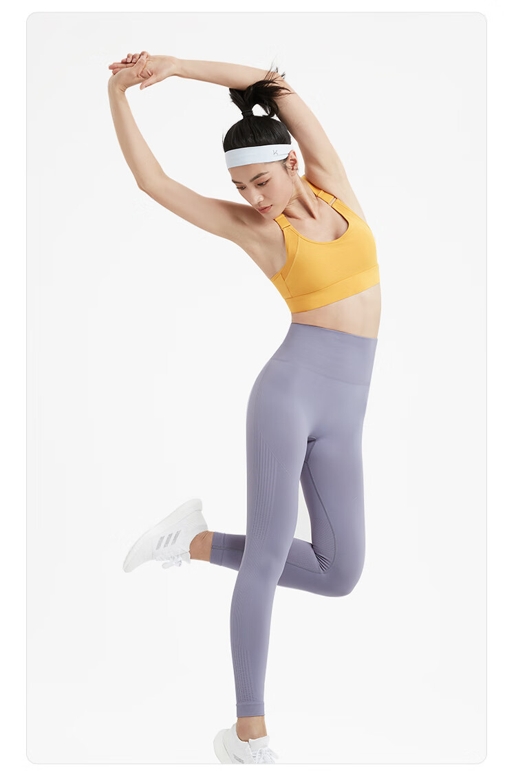 Keep Women's High-Waisted Leggings for Spring Fitness Running Sports, Butt-Lifting Base Layer Workout Pants, Iris Purple, Size L 11
