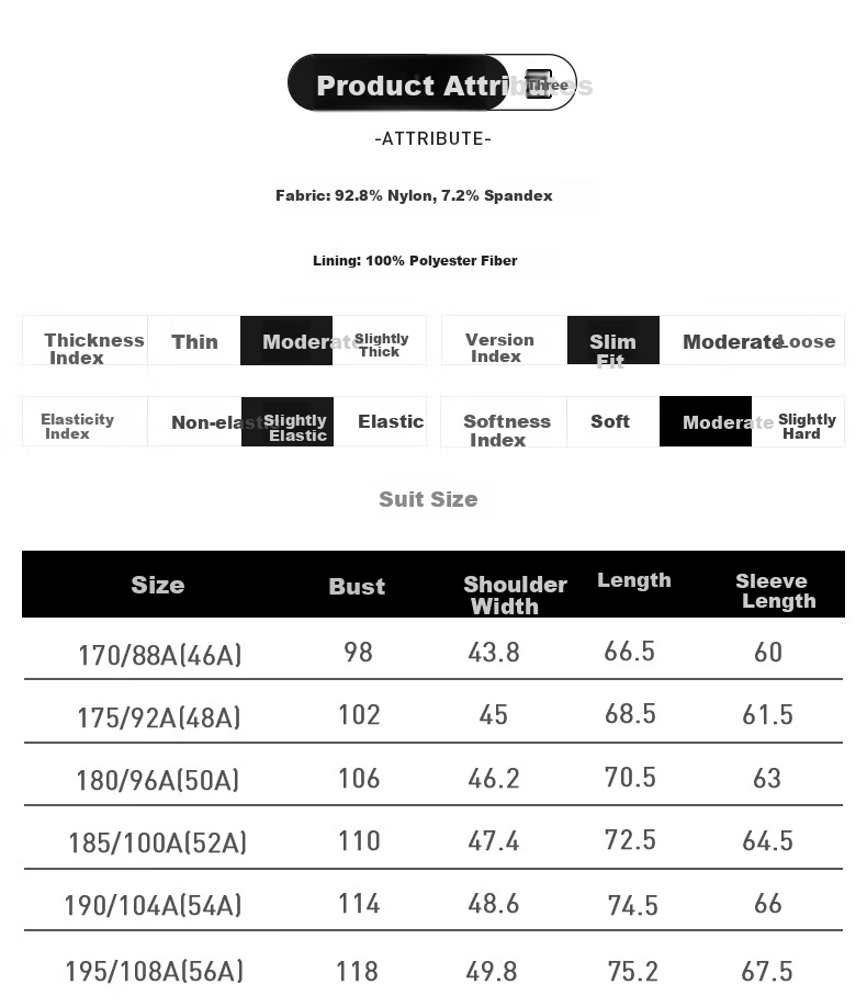 FIRS Wrinkle-Resistant Suit for Men, Slim Fit, Spring And Summer New Style, Business Casual Thin Single Suit Jacket, Professional Workwear Outerwear 3