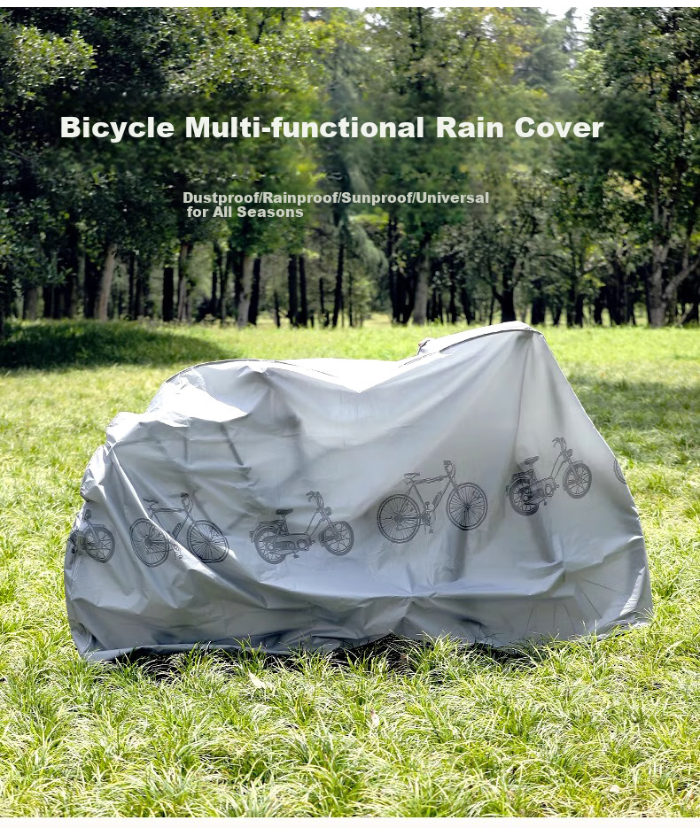 Jinghuisichuang Electric Vehicle Rain Cover, Dust-Proof Car Cover, Battery-Powered Scooter And Motorcycle Windshield, Rain Protection And Sun Protection Cover, Bicycle Cover 2