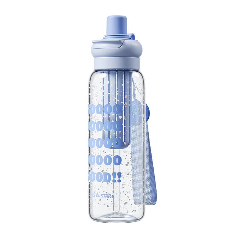 Shidajia Water Bottle for Women, Summer Tea Infuser Large Capacity Straw Cup, Stylish Portable Sports Water Bottle, High Temperature Resistant Plastic Cup