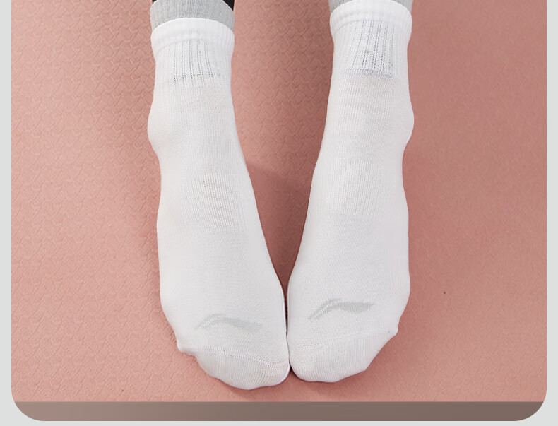 LI-NING Yoga Socks Pilates Socks Non-Slip Floor Socks Women's Professional Sports Fitness Aerobics Adult Cotton Sports Socks 5