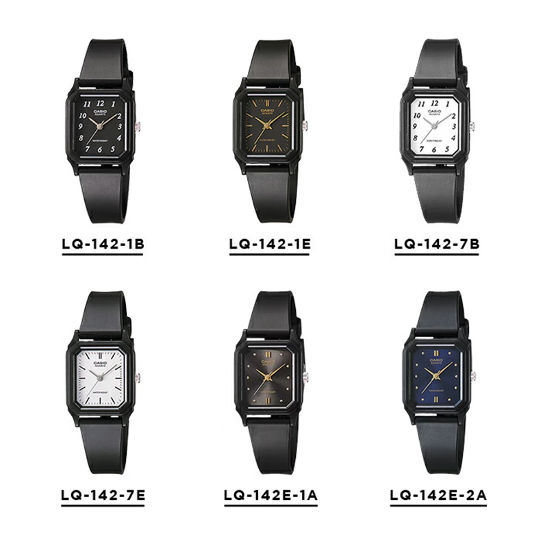 Casio Women's Watch, Small Black Dial, Fashionable And Simple, Suitable for Students' Exams, Analog Quartz Watch for Women LQ-142 2