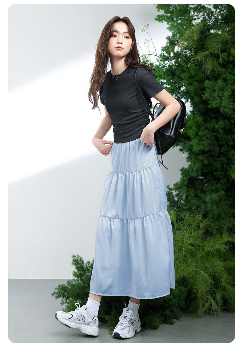 MJ STYLE Cake Skirt for Women, 2026 Spring And Autumn New High-End Lining, Anti-Exposure, High-Waist Slimming Mid-Length Skirt 7