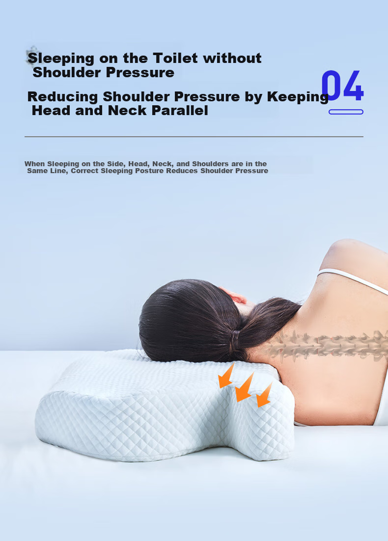 Aeromax Side Sleeping Pillow, Jellyfish Pillow, Face-Pressure Free, Anti-Wrinkle, Anti- nasolabial fold, Memory Foam Cervical Pillow, Hollow Eye Protection, Ear Sleeping Pillow 8