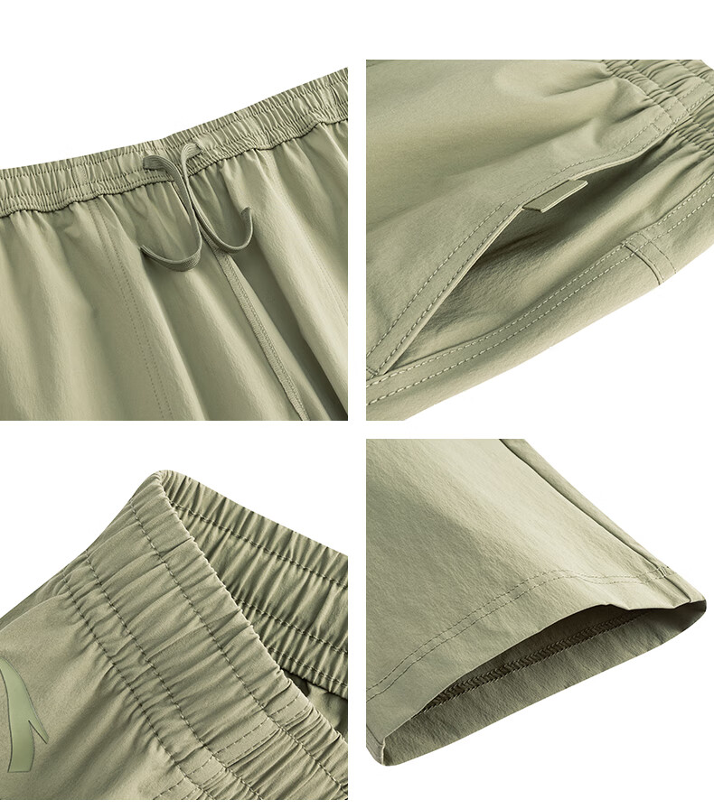 Anta Mountain Shell Pants | Earth Shell 3.0 Water-Repellent Warm Fleece Men's Woven Durable Outdoor Sports Pants 11