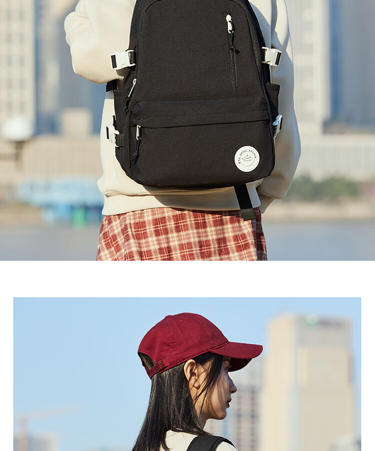 Landcase Korean Style Large Capacity School Backpack for Elementary, Middle, and High School Girls Campus Shoulder Bag 1608 Gray White 8