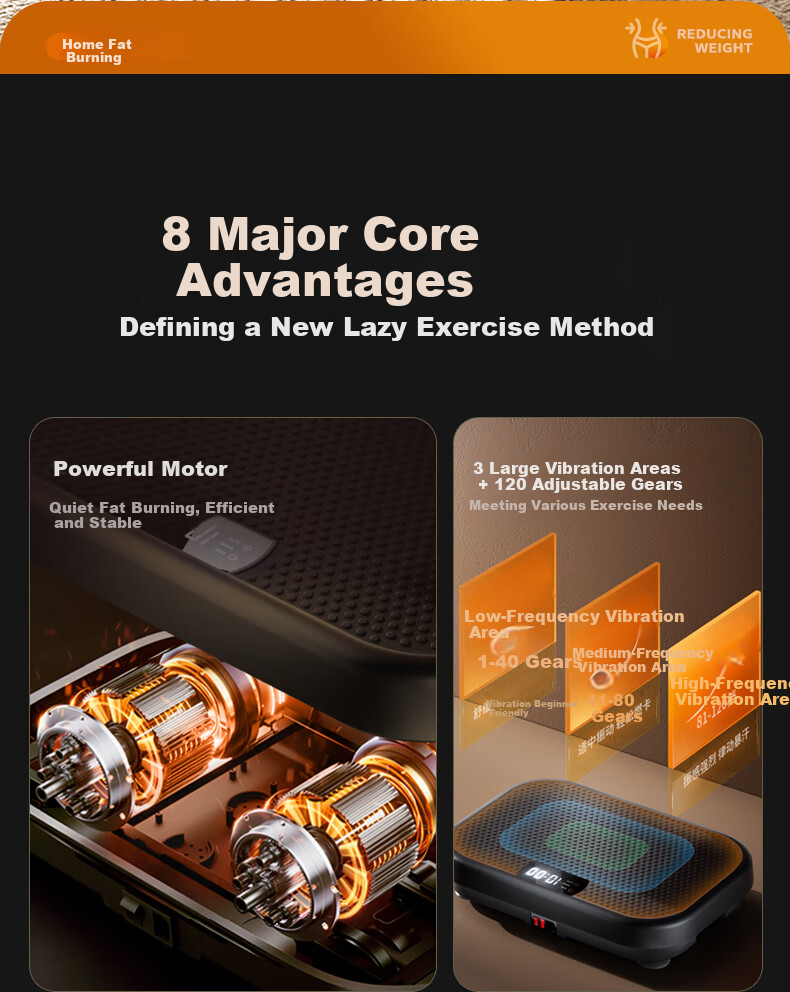 XTEP Fat-Burning Machine, Lazy Rhythm Shaking Slimming Fitness Shaping, Home-Use for Men And Women, Weight Loss Exercise Fat-Burning Fitness Device 2