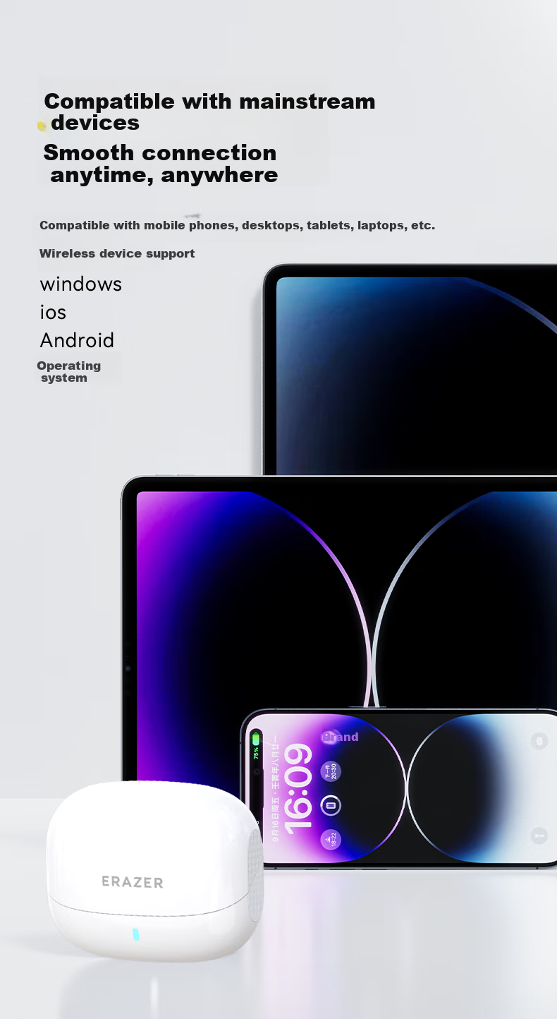 Lenovo Invests in Brand Yinengzhe In-Ear Headphones, Bluetooth Earphones for Music, Sports, Cycling, Online Classes, And Gaming, Compatible with Bluetooth 5.4, Suitable for Apple, Huawei, Xiaomi Phones, Gift 7
