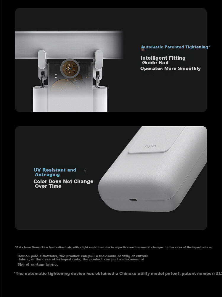 Aqara Smart Curtain Companion E1 with Voice Control, Integrated into Apple HomeKit Track Versio 15