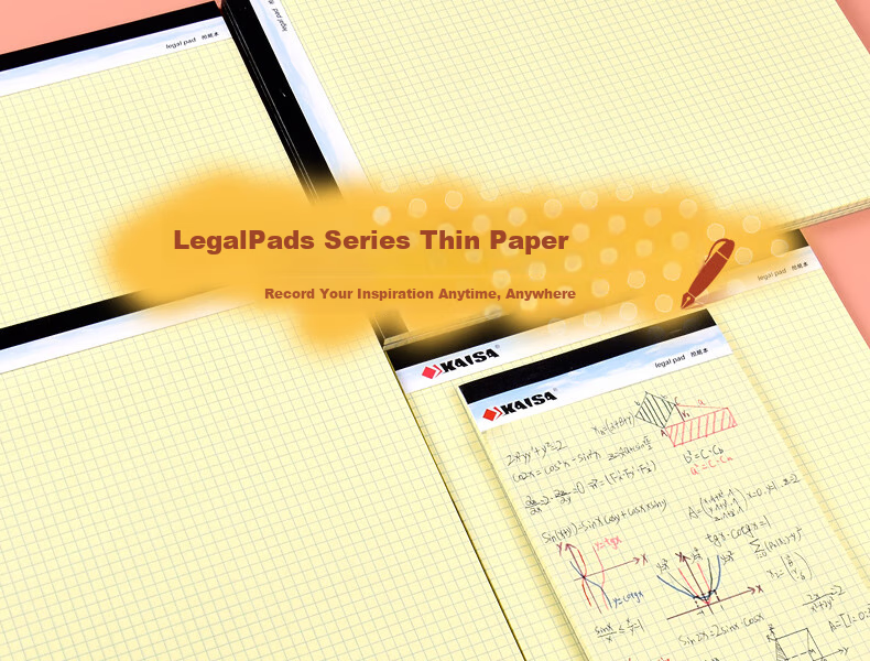 KAISA A4 Lined Notepad 50 Sheets WritePads 6-Pack KSU-0178 1