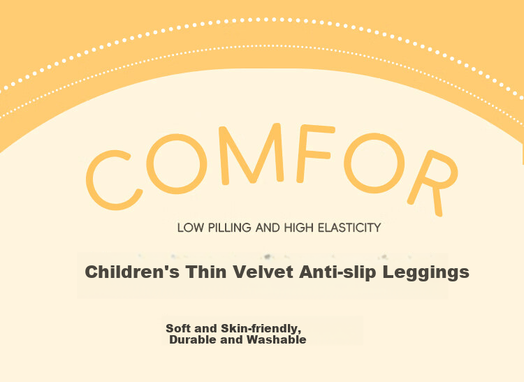 LangSha Children's Socks, Girls' Spring And Autumn Leggings, Thin Fleece Pantyhose for Older Children, Versatile Non-Slip Dance Socks for Girls 1