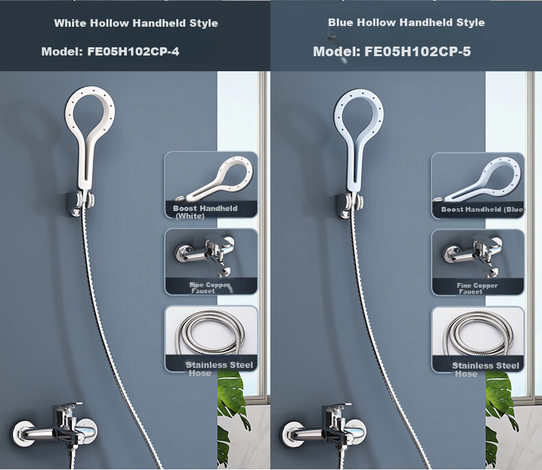 FAENZA Bathroom Simple Shower Head, Bathtub Copper Faucet, Rain Shower Spray, Multi-Position Water Output, FE05H102CP-3 16