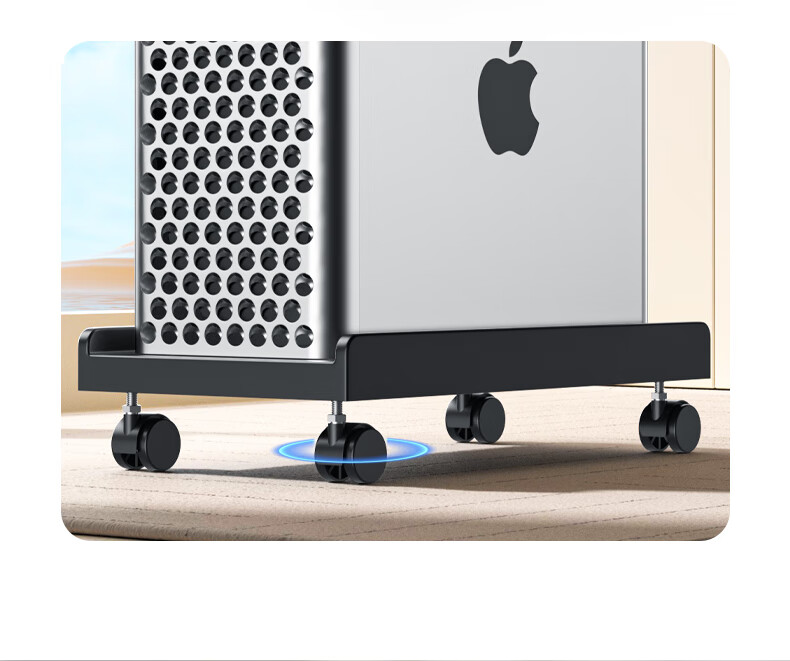 LinkStone Computer Tower Stand, Movable Desktop Computer Case Bracket Base Tray Case Stand, Computer Storage Rack with Universal Casters And Brake Lock Wheels 5