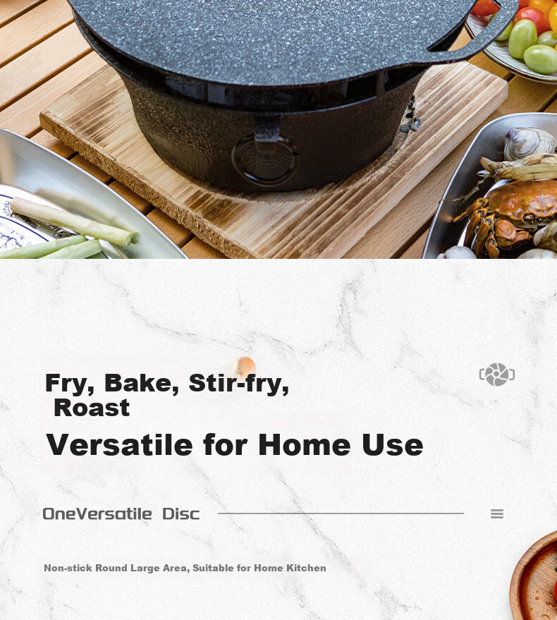 E-Rover Tea Brewing Tray, Grill Pan, Barbecue Plate, Korean-Style Grilled Meat Pan, Portable Stove Maifan Stone Grilling Pot 9