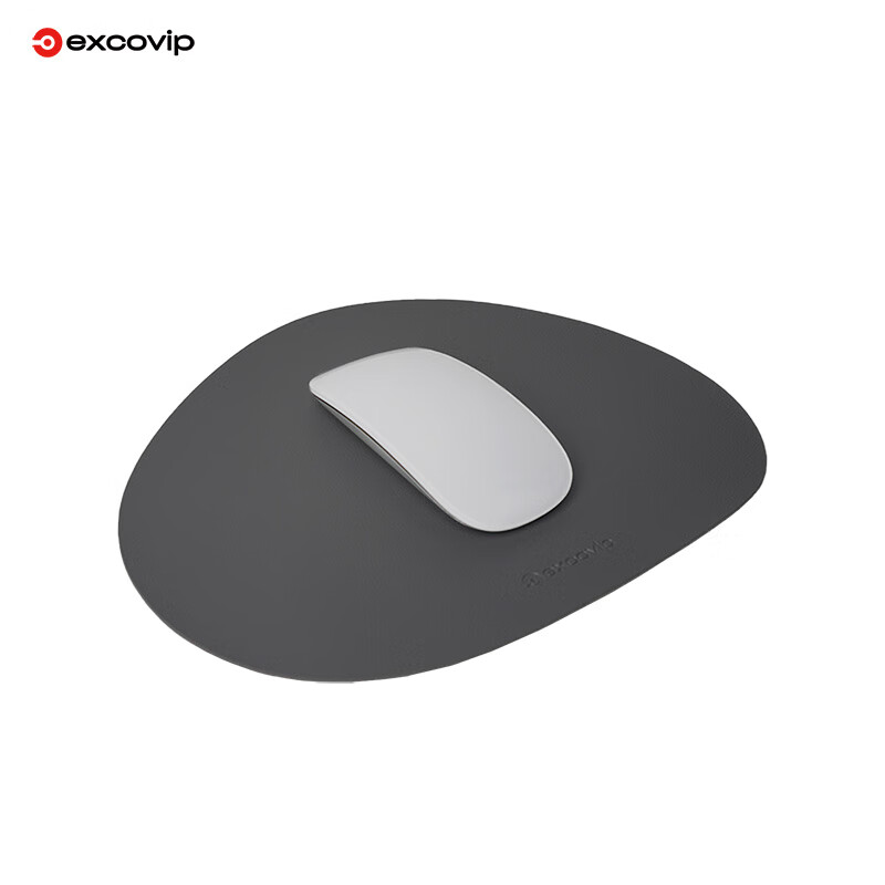 EXCO Cloud Leather Mouse Pad, Small Cute Waterproof Leather Desk Mat, Small Mouse Pad for Computer Office Use, Portable, Suitable for Men And Women, Black, 0505 2