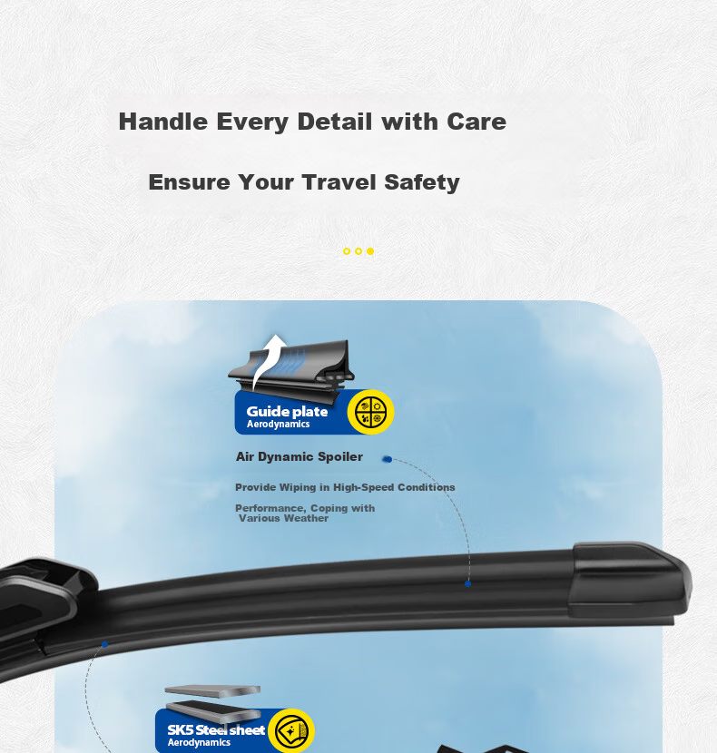 Goodyear Windshield Wiper Blades for Imported BMW X5, 2019-2020 Models, Original Rubber Strips, 2021 Accessories, Front Wiper Blades 6