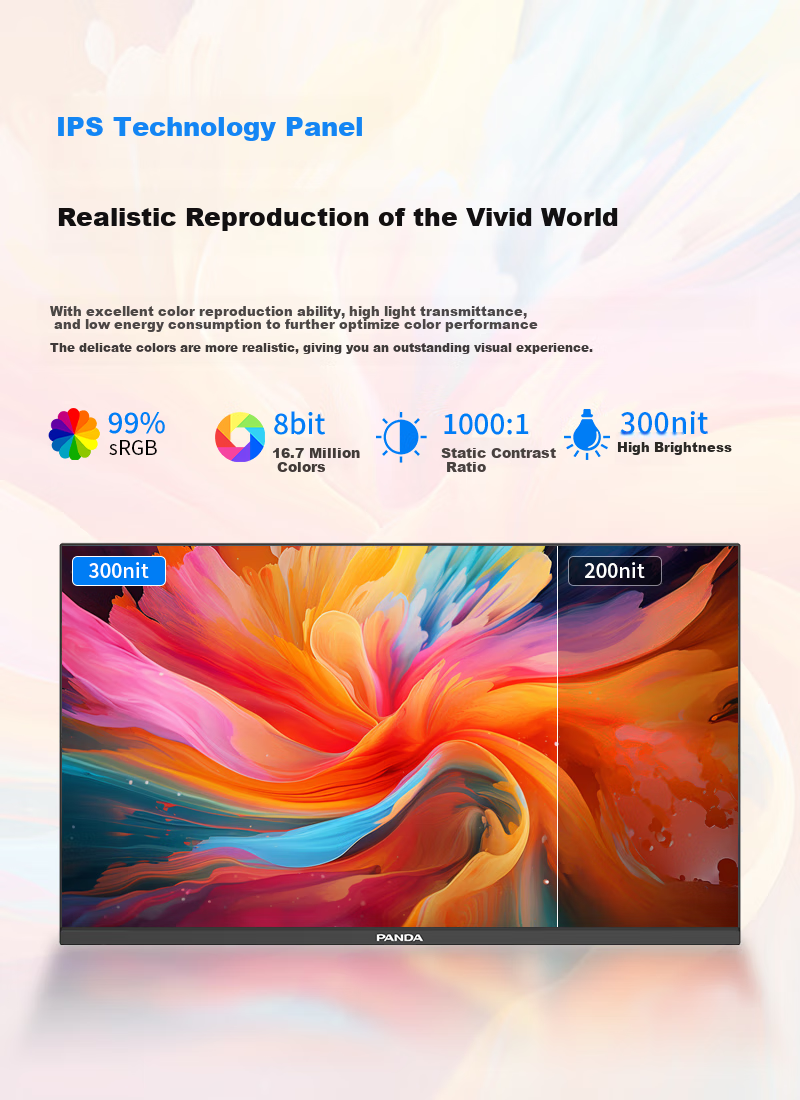 PANDA, 27-Inch, 2K High-Definition, Native 100Hz-120Hz High Refresh Rate, IPS Technology Screen, Rotatable And Height-Adjustable, Design Office Light Gaming Computer Monitor, Y27Q4 5