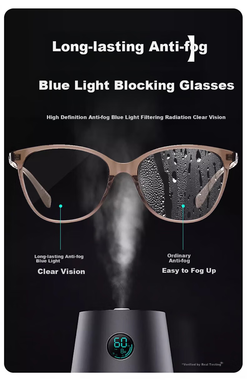 LOHO New 2024 Cat Eye Glasses for Women, Myopia, Anti-Blue Light, Slimming Frame, Bare Face Glasses, Prescription Available, YX8063 Orange 19