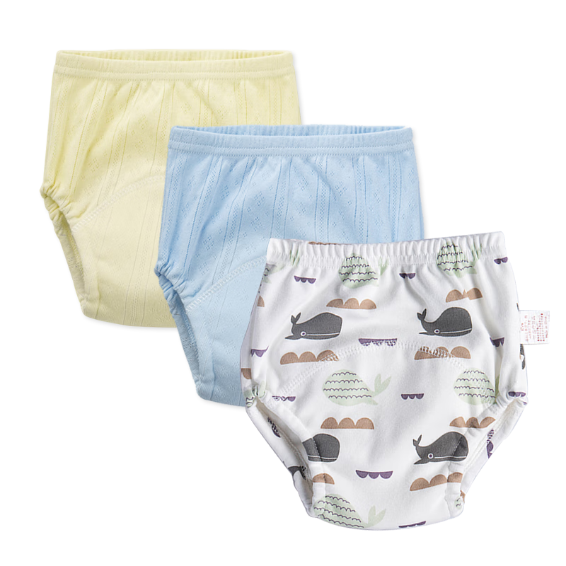 Xiqinbao Baby Diaper Pants Unisex Toilet Training Pants Waterproof Pants 3-Pack, Recommended for 14-19kg, Size 110