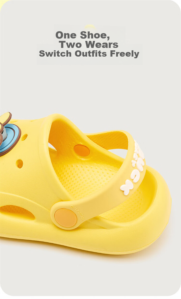 B.Duck Children's Sandals, Lightweight Comfortable Garden Shoes, Boys And Girls Beach Clogs, 5940 Light Pink, Size 20 7