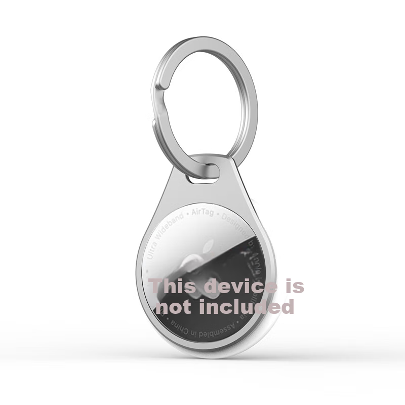 YORA Titanium Alloy Case Compatible with Apple AirTag, Keychain Ring Locator Case, Necklace Strap Car Key