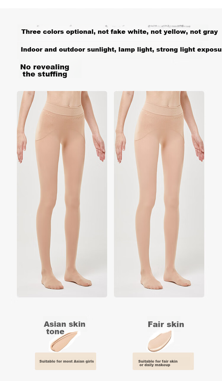Afandi Women's Leggings Socks, Autumn New Arrival, Natural Color, Breathable Layered, Heat-Retaining, Sheer Stockings, Pantyhose 4