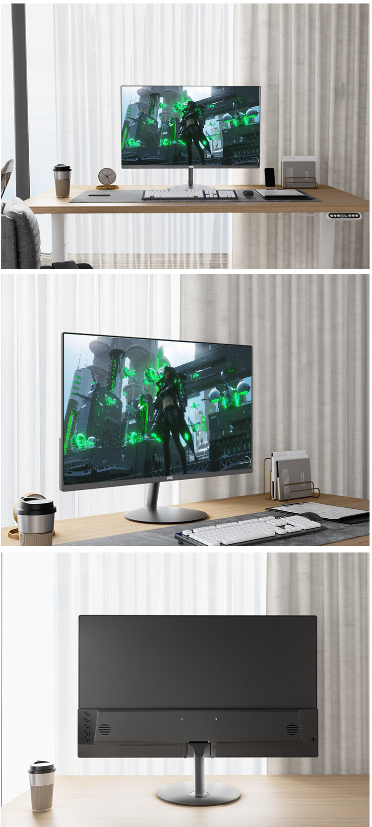 KVL 27-inch 2K Monitor 100Hz Office Home Use IPS Technology HD Low Blue Light Eye Protection Gaming Computer Display KV2740QI 8