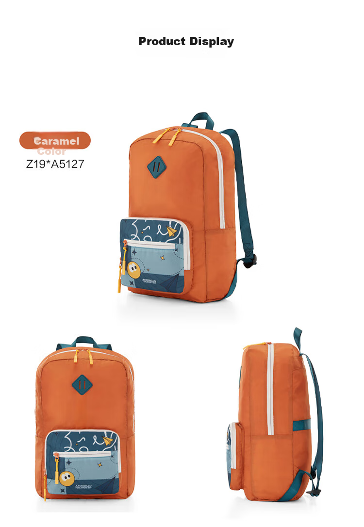 AMERICAN TOURISTER Backpack, Business Folding Laptop Bag, Casual Travel Bag, Multifunctional Backpack, Z19 Navy Blue 5