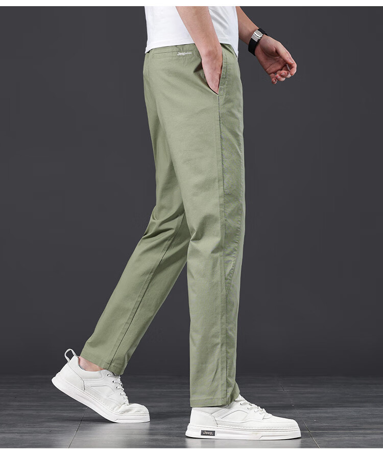 JEEP Comfortable And Simple Casual Pants for Men, 2026 Summer Fashion Versatile Straight-Leg Trousers, Commuter Long Pants for Me 10
