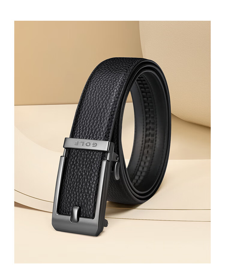GOLF Men's Belt, Top-Grain Leather, Versatile Business Casual Jeans Belt, Gift Box Packaging, Present for Boyfriend Or Husband 10