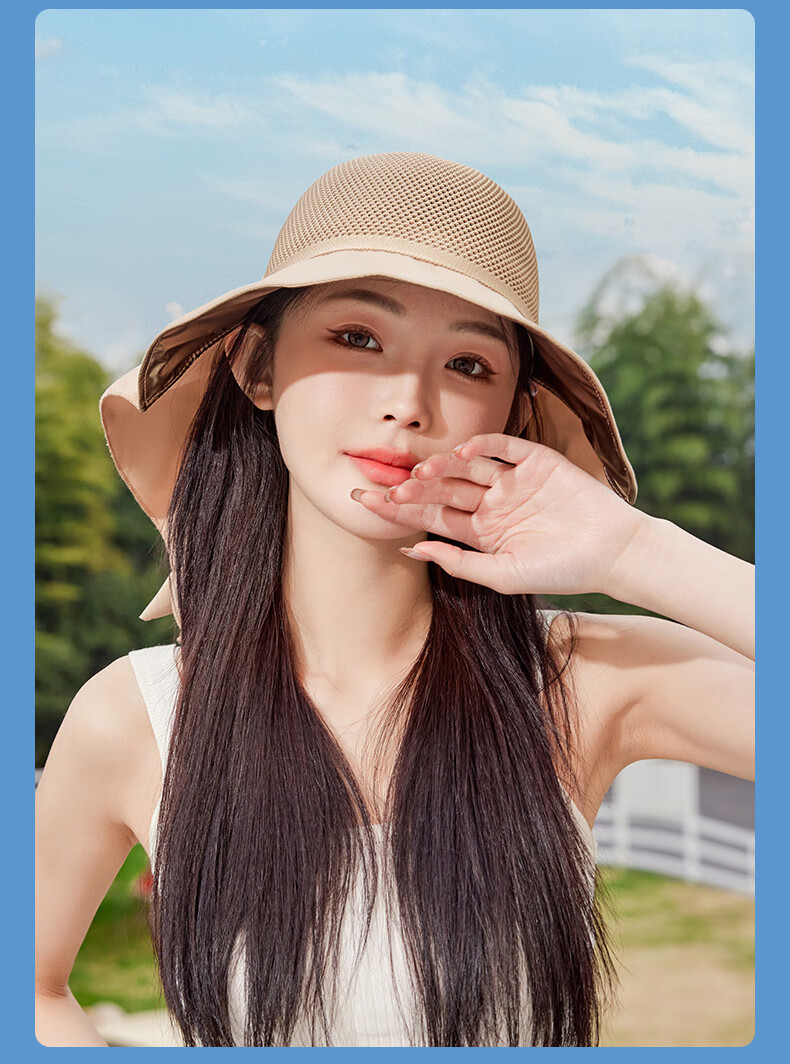 TUCANO Sun Protection Hat for Women, Sun Visor Cap, Summer Black Gel UV Protection Cycling Hat with Wide Brim And Round Top 4