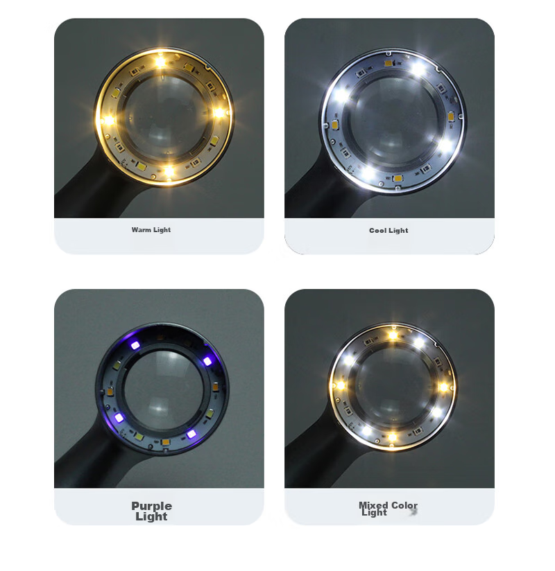 StarMICRO Magnifying Glass with LED Light, Purple Light, Scale, High Magnification, High Definition for Evaluating Liquor, Maotai, Antiques, Calligraphy, Paintings, Jade, Silver Coins, Banknotes And Stamps Appraisal 8