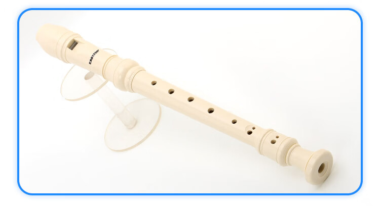 EAST TOP German Style 8-Hole Recorder for Elementary Students, Children, and Adults Beginner Musical Instrument, Off-White 2