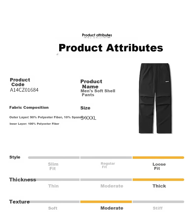 CAMEL [Wang Junkai's Choice] Men's Outdoor Ski Pants, Fleece-Lined for Cold Protection And Warmth, Water-Repellent, Loose-Fitting Cargo Pants for Women 1776 12