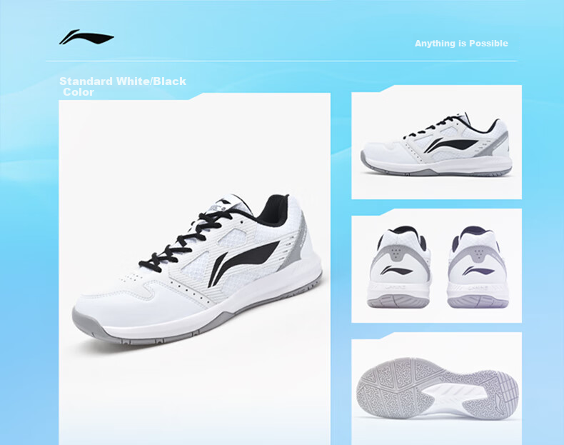 Li-Ning Badminton Shoes, Unisex Lightning Hero Professional Competition Training Sports Shoes, Non-Slip Wear-Resistant Invincible Foot Feel 11