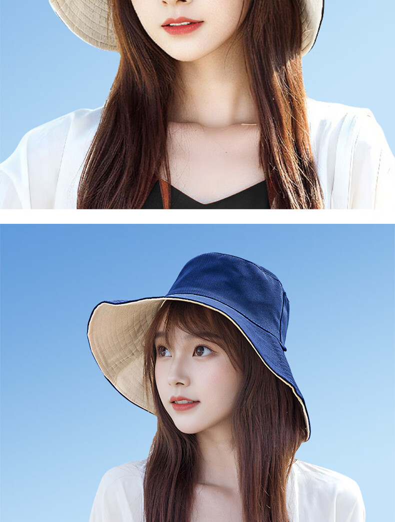 CARTELO Sun Hat, Fisherman Hat for Women, Summer UV Protection, Wide Brim Face-Covering Sunhat, Reversible 14