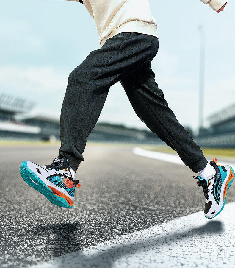 361° Qingyang | Children's Running Shoes, Spring 2025, Boys And Girls, Big Kids, Rotary Buckle, Lightweight Cushioning, Jogging Sneakers, Black, Size 40 15