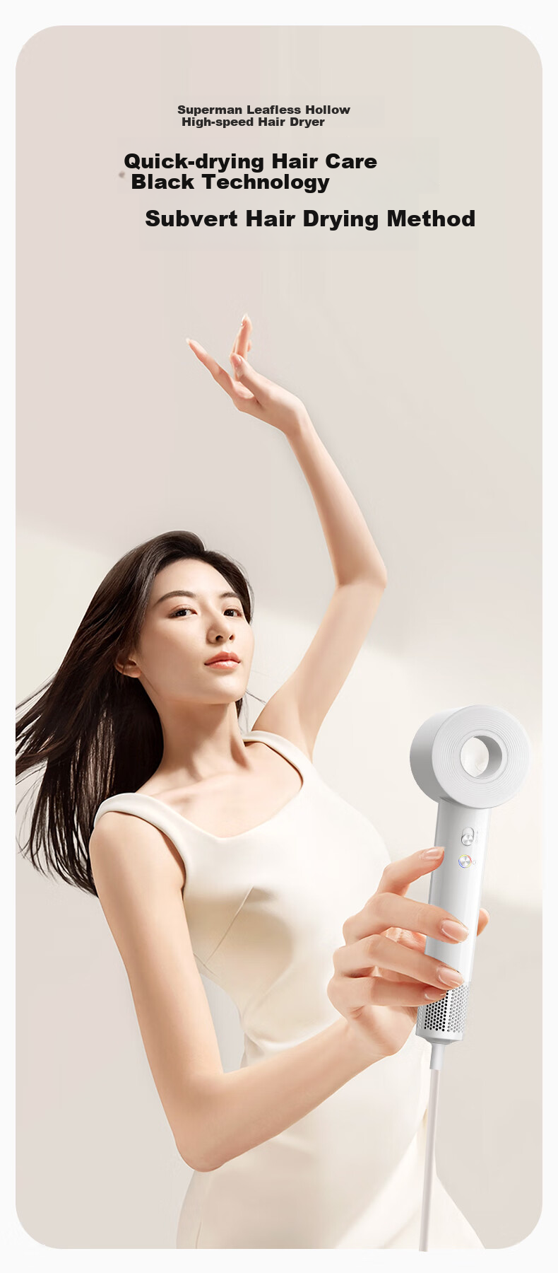 SID High-Speed Hair Dryer, 200 Million Negative Ions, Hair Protection, High Power, Quick-Drying, Constant Temperature, Electric Hair Dryer, Household Quiet Operation, Non-Damaging to Hair, Hair Dryer, Valentine's Day Gift RD1676 2