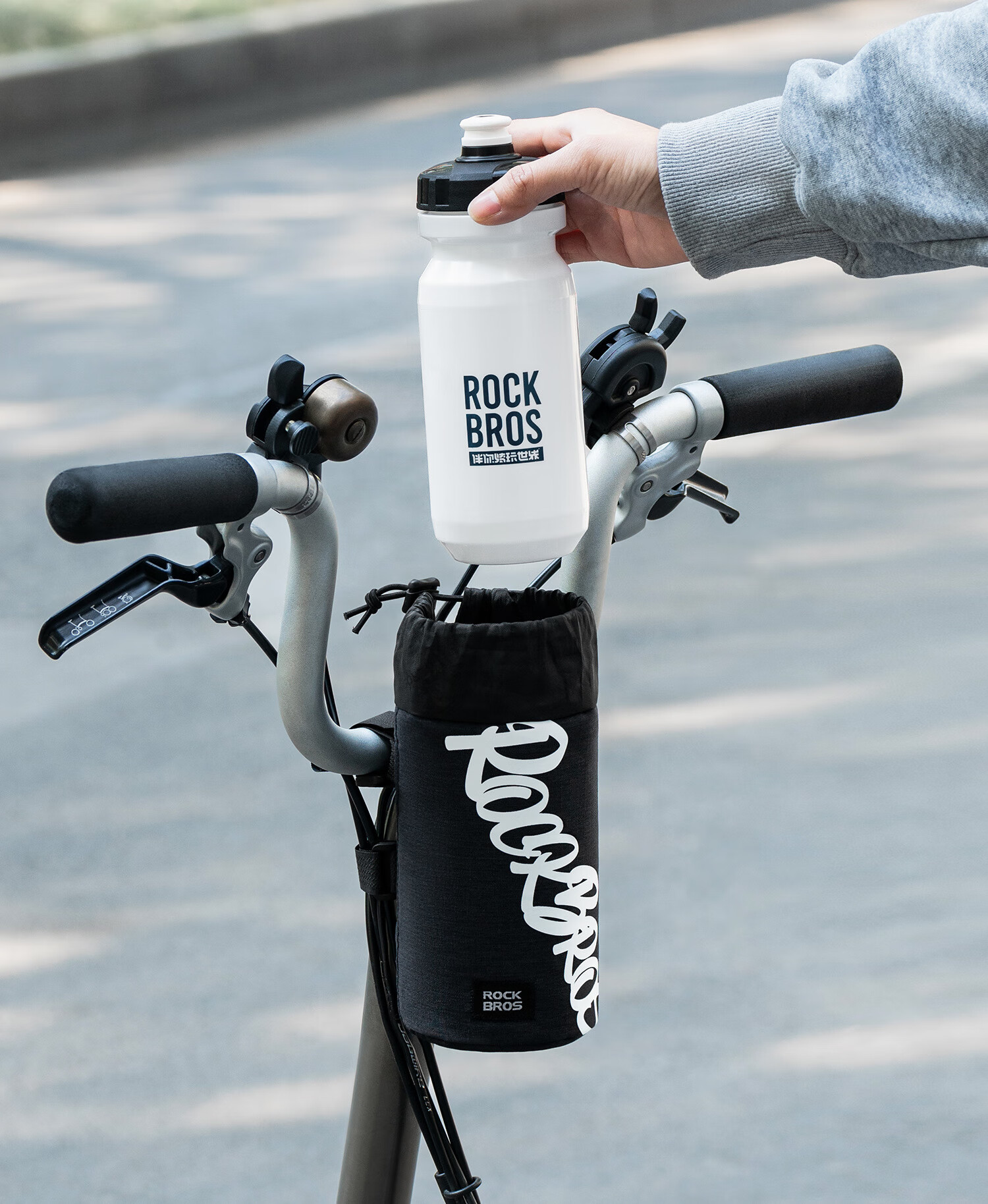 ROCKBROS Bicycle Bottle Bag Road Folding Bike Handlebar Bag Tail Bag Front Top Tube Bag Brick Red 6